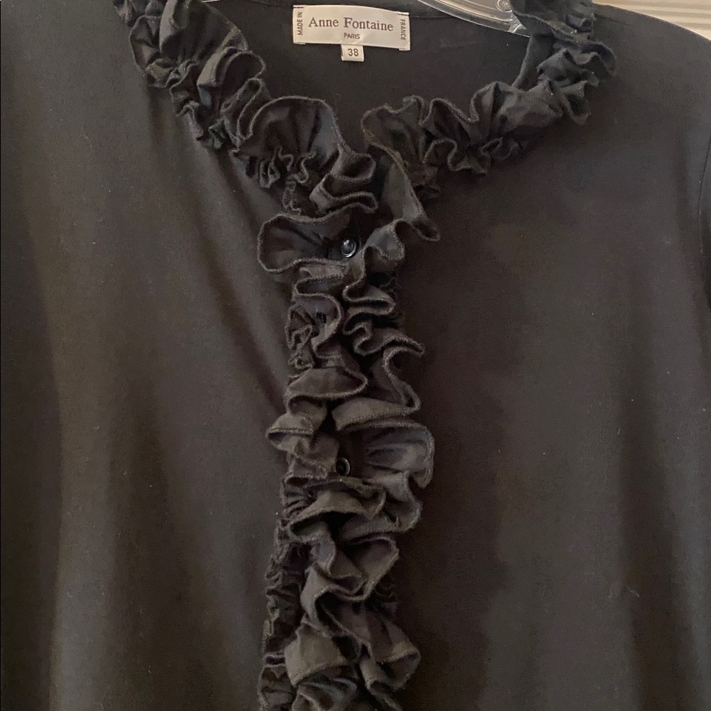 Anne Fontaine Ruffled Top. Sz. 38/ XS